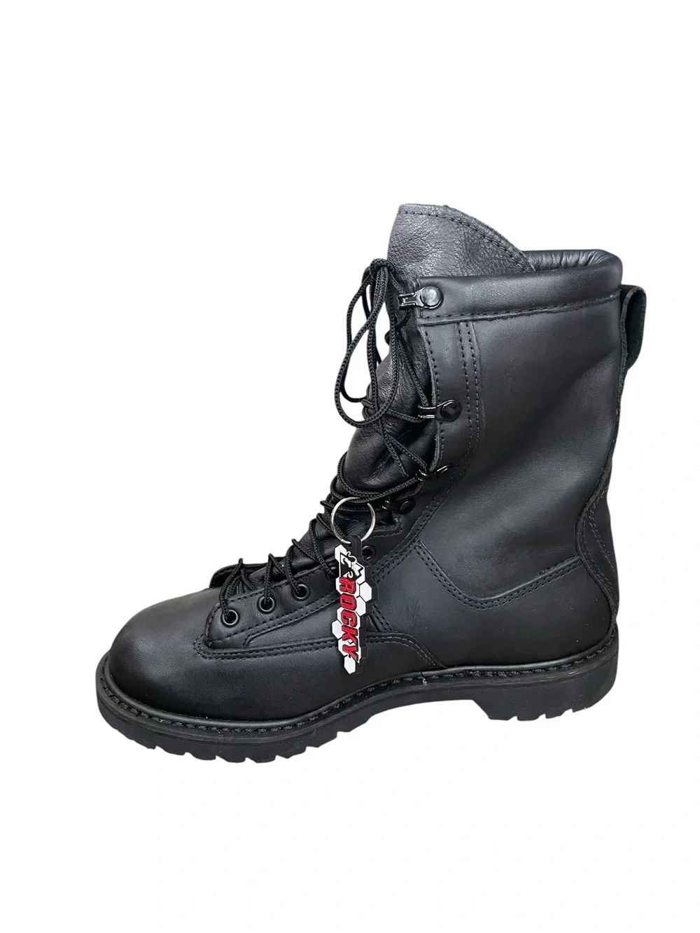 ROCKY Black Premium Combat Lace-Up Boots - Rugged Military Style 9W